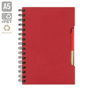 CADERNO A5 COM CANETA ECO "GREEN LIFE"