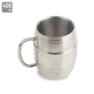JARRA METAL INOXIDÁVEL DUPLA CAPA 400ML "OLOF"