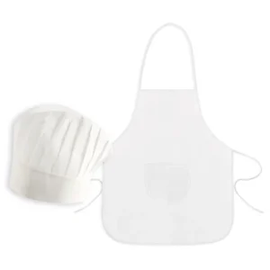 SET AVENTAL INFANTIL+CHAPÉU