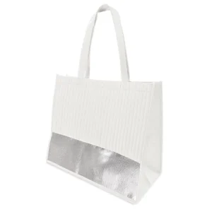 BOLSA “LAFAYETTE” BRANCO/PRATA