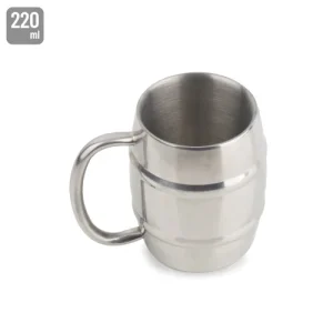 JARRA INOXIDÁVEL DUPLA CAPA 220ML "LUNDOR"